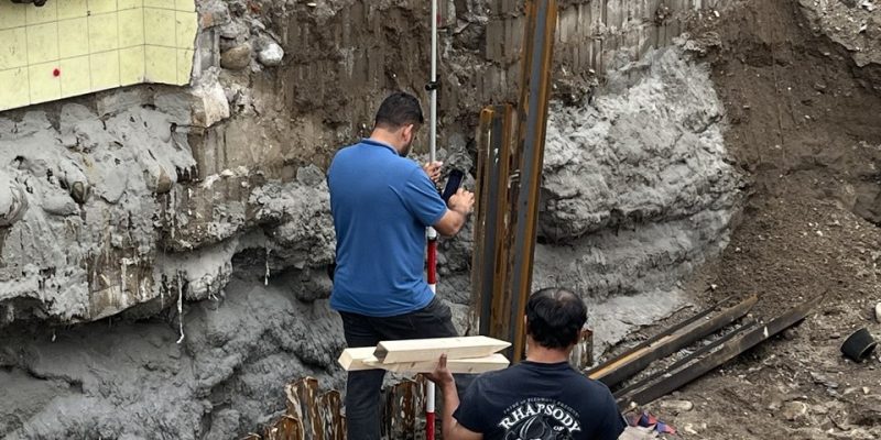 نقشه برداری برج زنیت گودبرداری برج مسکونی زنیت مازندران